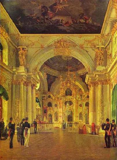 Alexey Tyranov Alexey Tyranov. View of the Big Church of the Winter Palace oil painting image